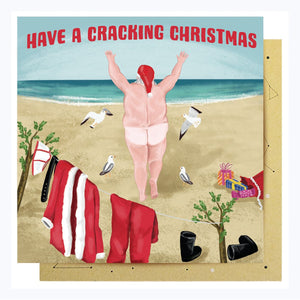 cheeky australian made christmas card cracking christmas la la land