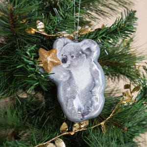 Australian xmas koala decoration star gold