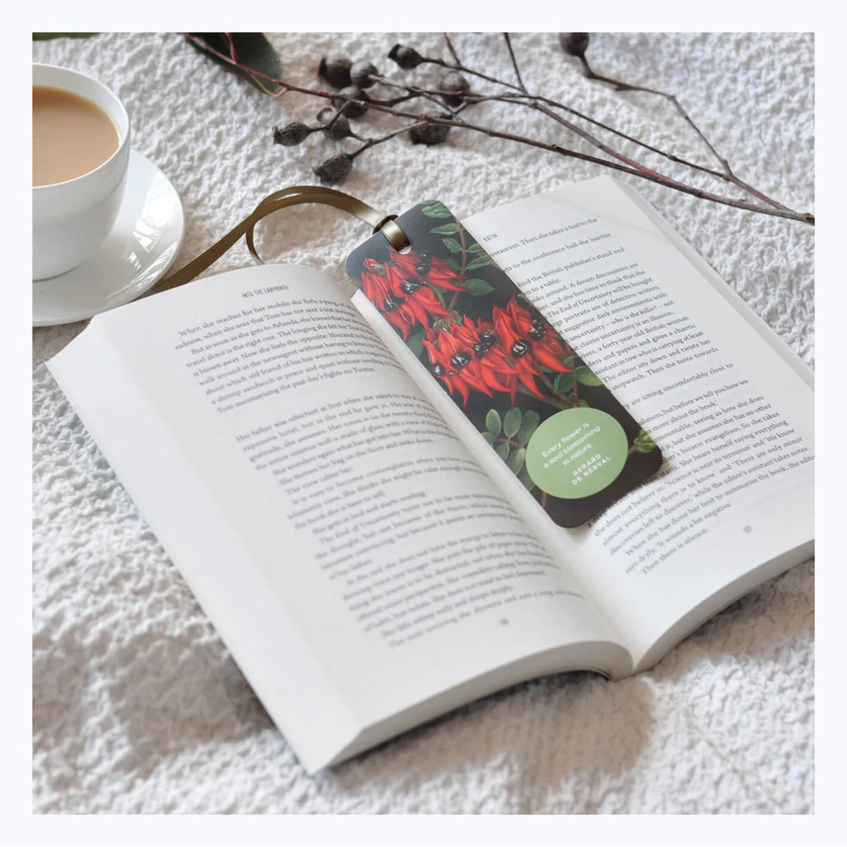Australian-bookmark-Sturt-Pea