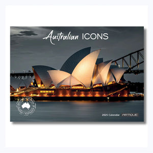 Calendar 2025 Australian icons