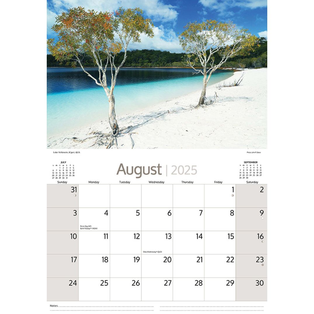 Printable Calendar August 2025 Australia
