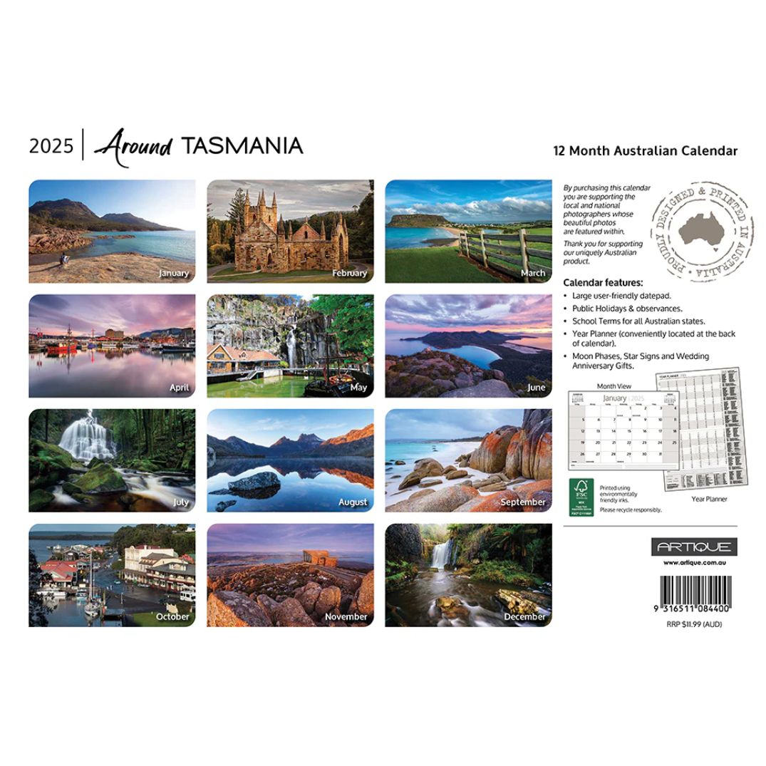Australian Calendar 2025 - Tasmania - I Still Call Australia Home