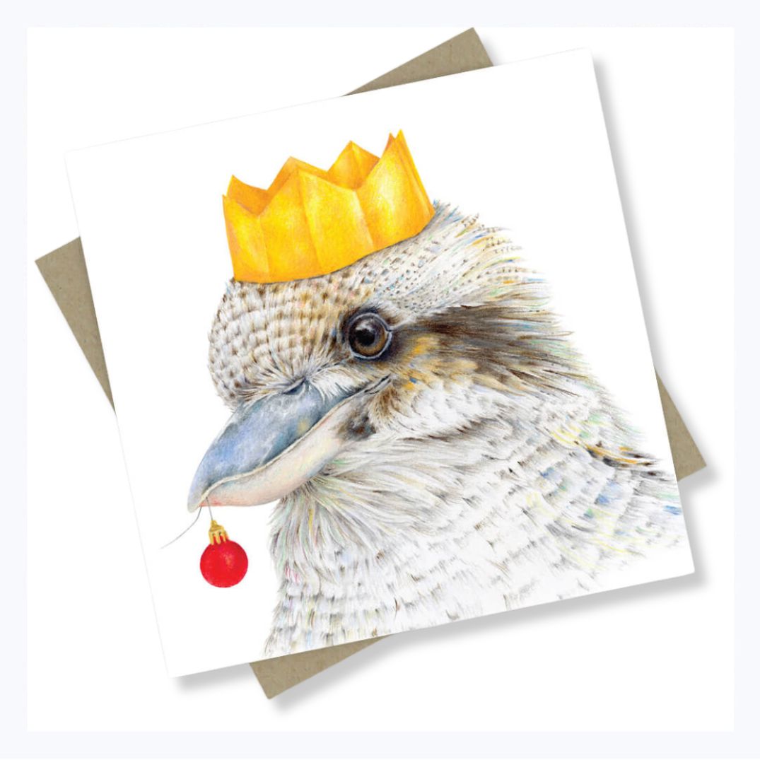 christmas card kookaburra cracker