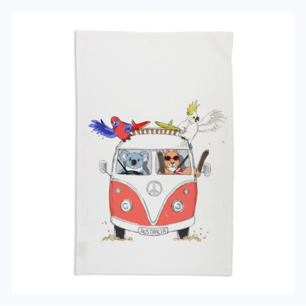 Tea-towel-coastal-red-kombi