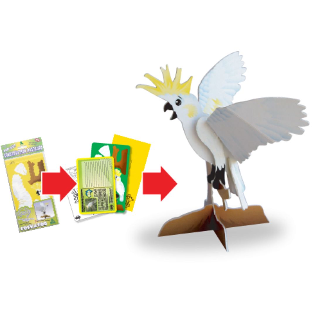 cockatoo postcard construction