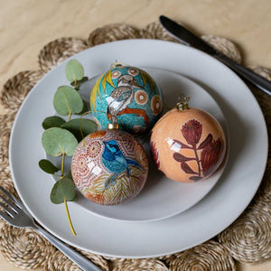 Aboriginal Bauble Blue Wren