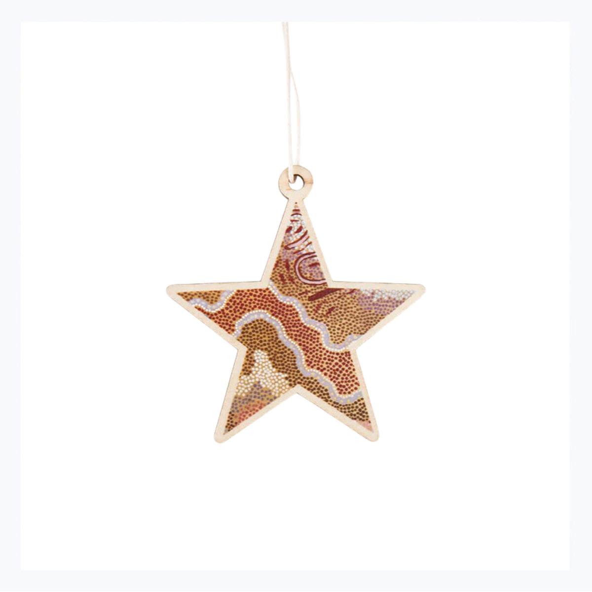 Aboriginal Christmas Star Decoration Salt Water Lake