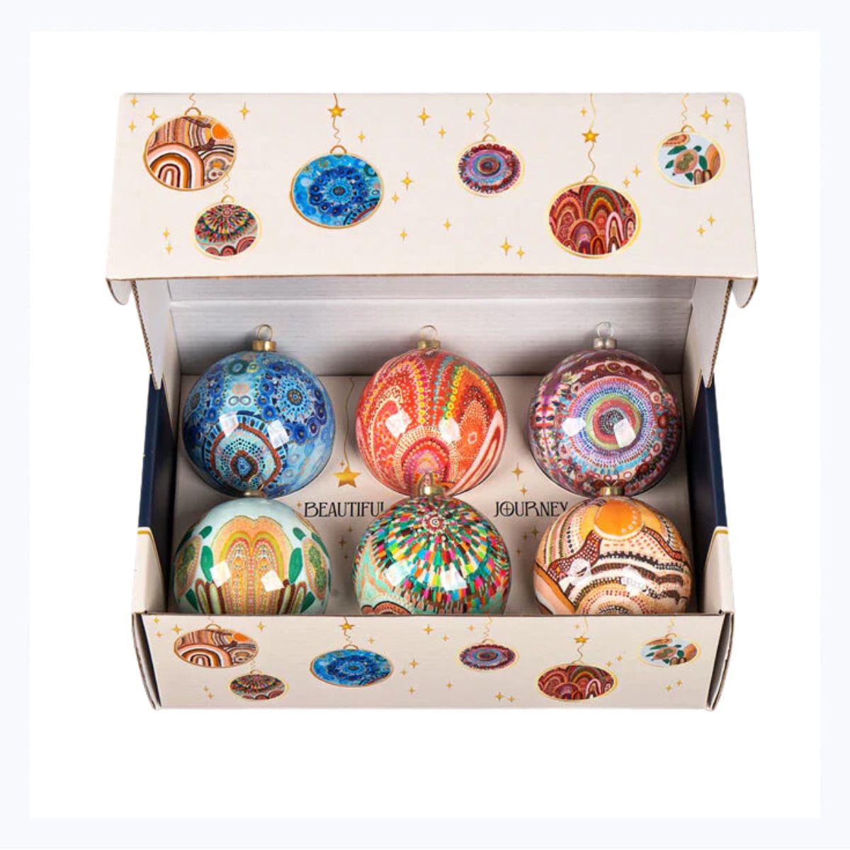 Aboriginal 6Pack Baubles Beautiful Journey