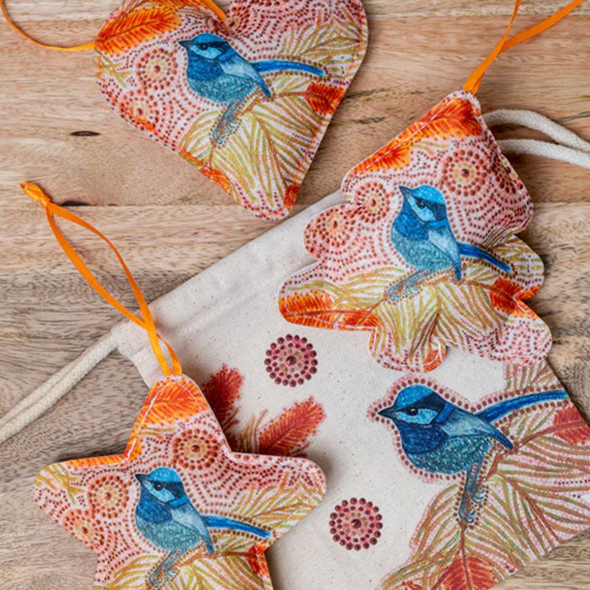 Australian Christmas Ornaments - Blue Wren