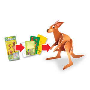 Postcard Construction Kangaroo