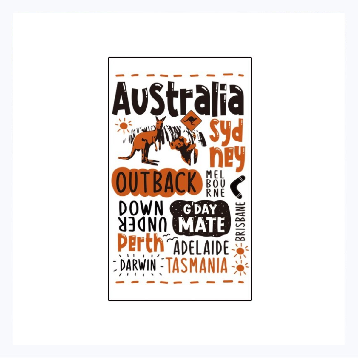 Australian Tea Towel