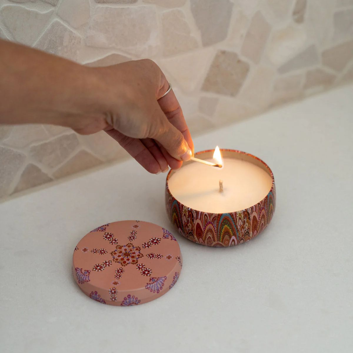 Aboriginal Candle Lemon Myrtle 