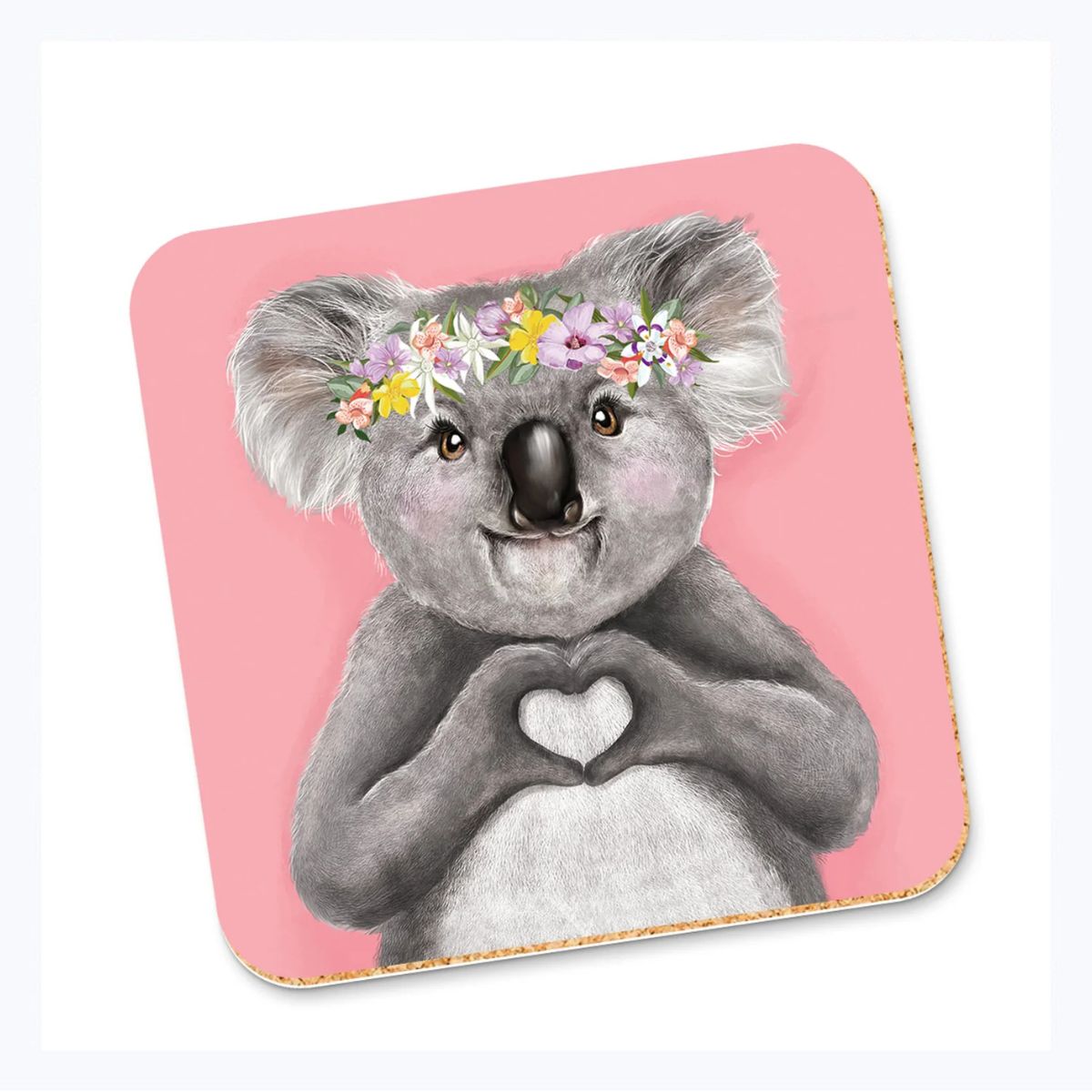 Corky-coaster-single-heart-koala-girl