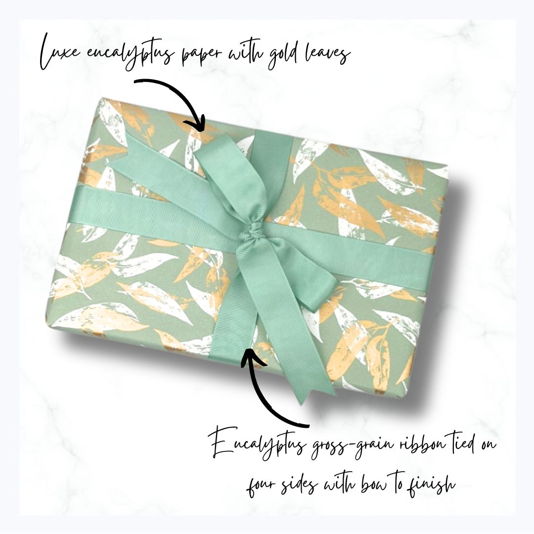 gift wrapping australian eucalyptus luxe
