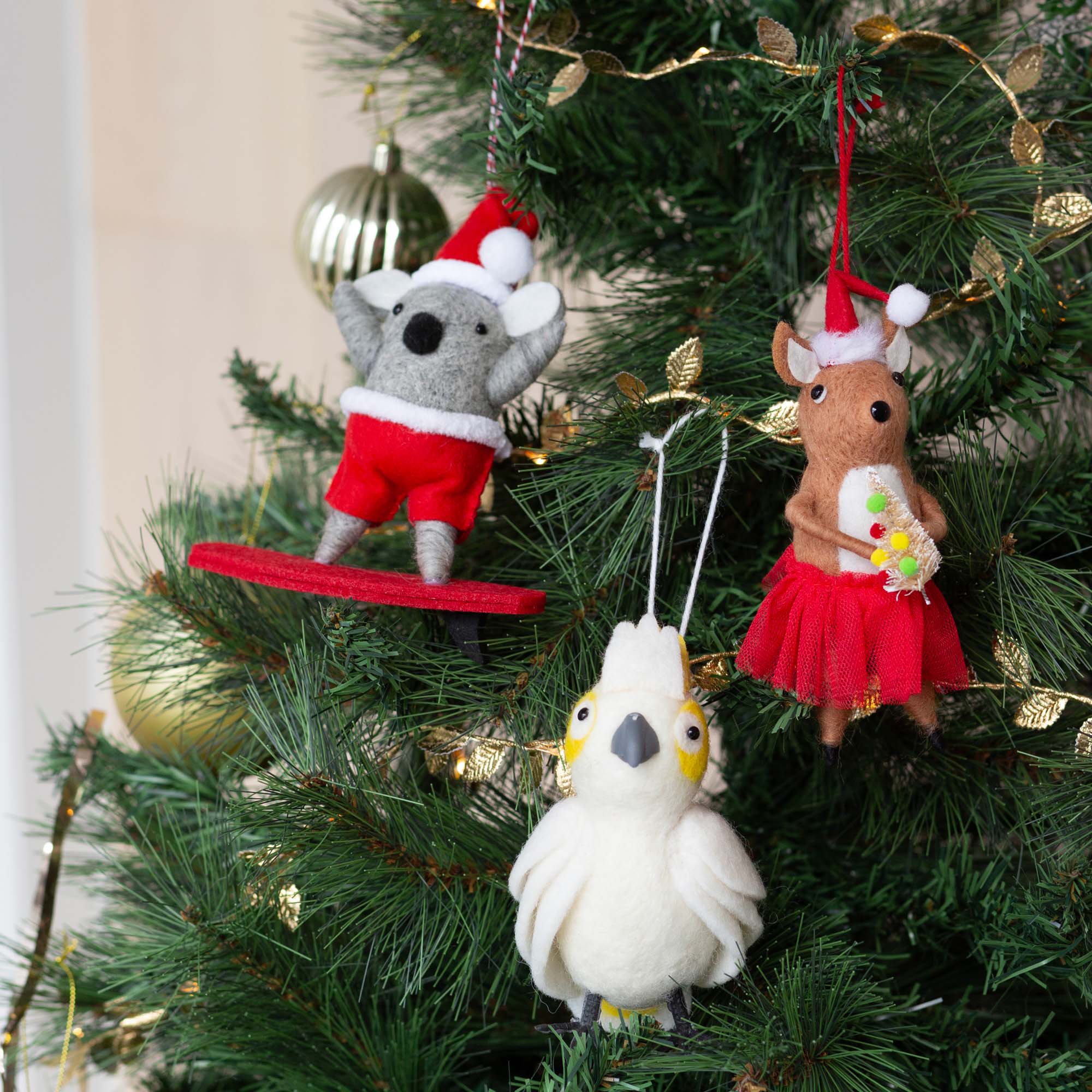 australian-christmas-decorationcockatoo-felt