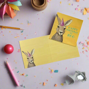 kangaroo birthday card la la land