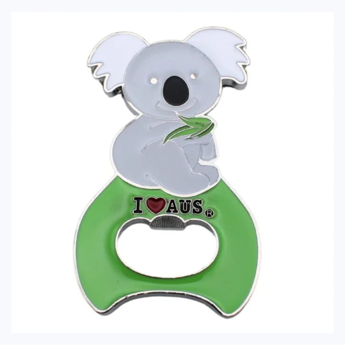 Koala-bottle-opener-magnet-green