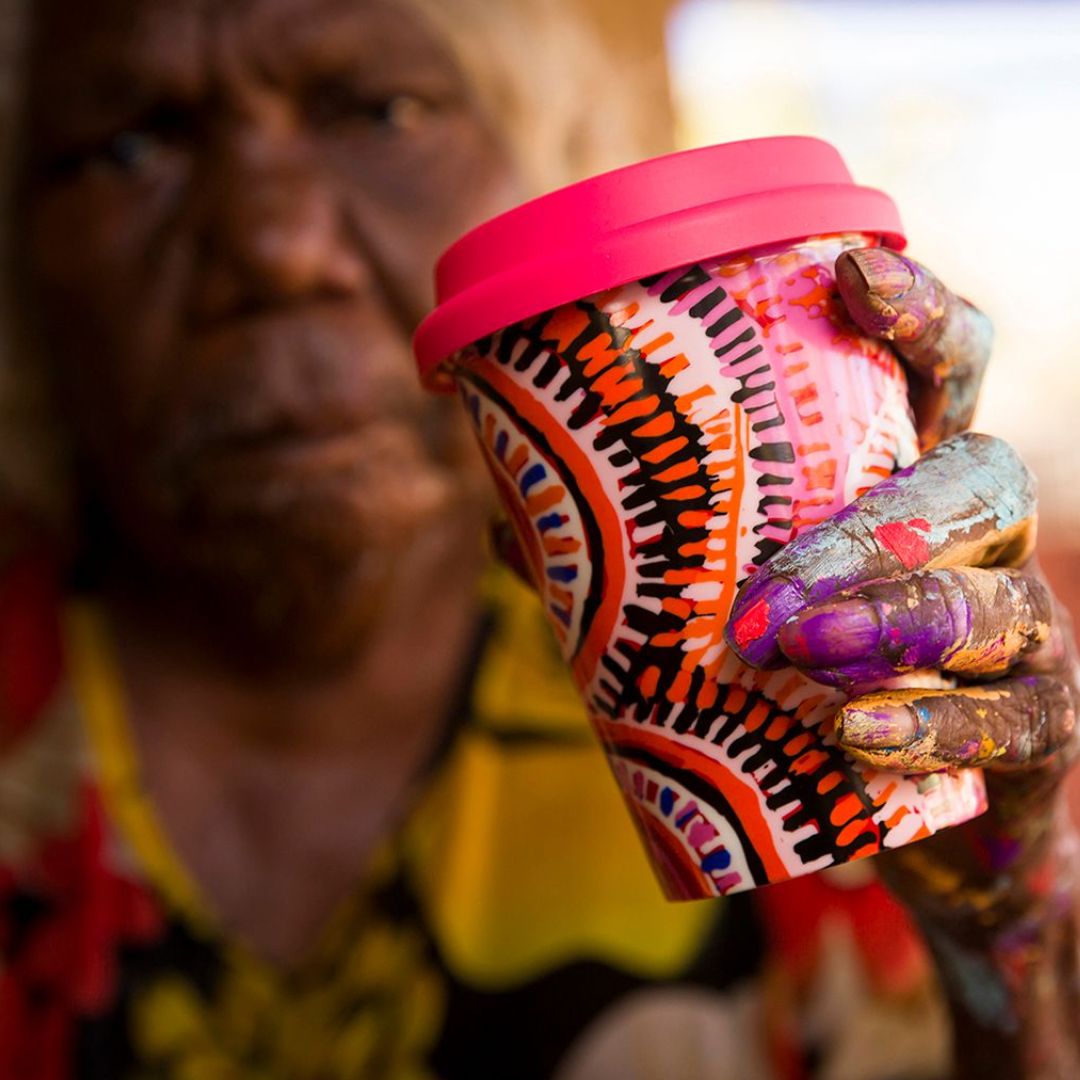 murdie morris mug aboriginal art australia