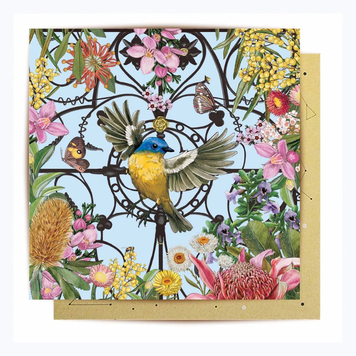 Royal-Botanic-Garden-Victoria-Bird-greeting-card