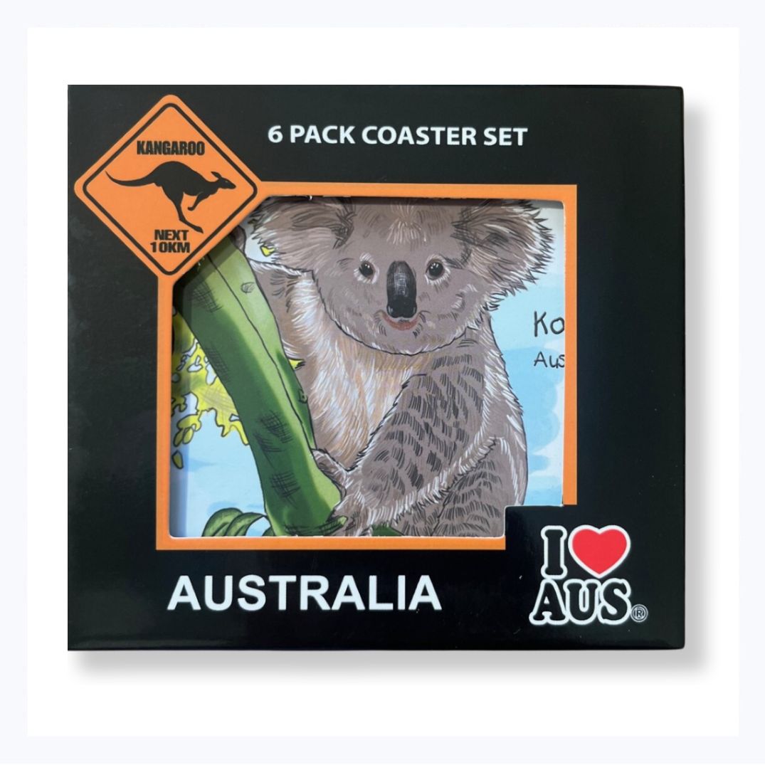 souvenir coasters australian animals