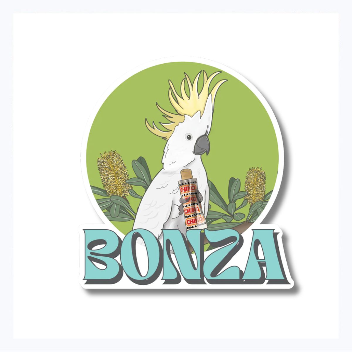 Sticker_cockatoo_bonza_chicko_roll