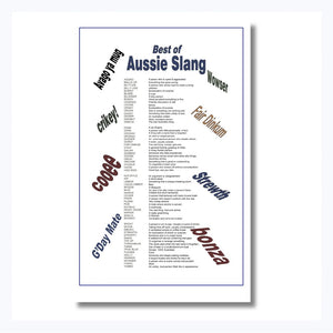 tea towel aussie slang words