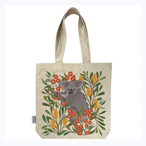 Tote Bag with Pocket Koala Country