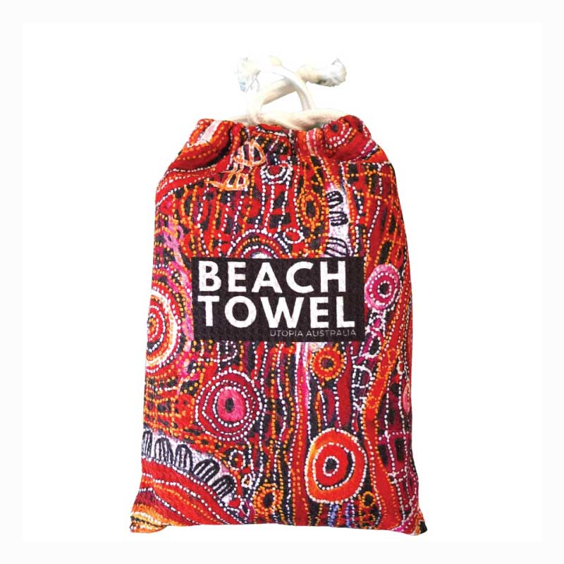 aboriginal beach towel charmaine pwerle awelye