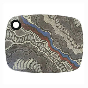 aboriginal-art-cheeseboard-delvine-petyarre