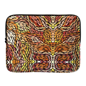aboriginal-art-laptop-sleeve-sacha-long-petyarre-leaves-red