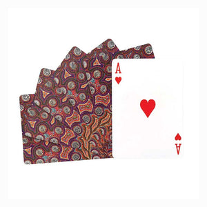 Aboriginal Art Playing Cards - Janie Petyarre Morgan - Atwakeye (Bush Orange)