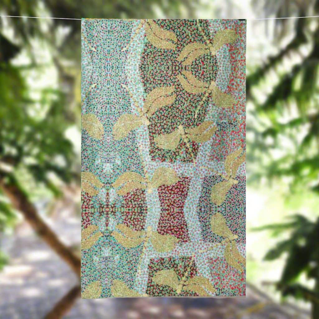 aboriginal tea towel sheryl burchill sunrise