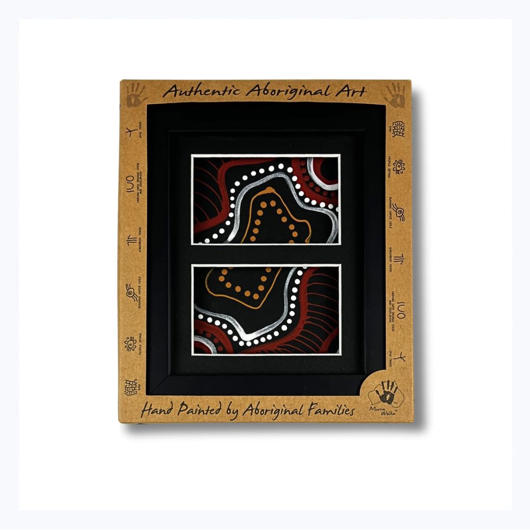 aboriginal_art_double_framed_red_iii