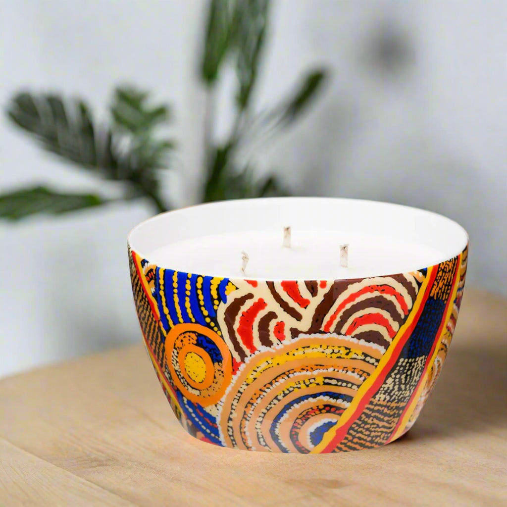Aboriginal Candle - Bottlebrush - Nora Davidson