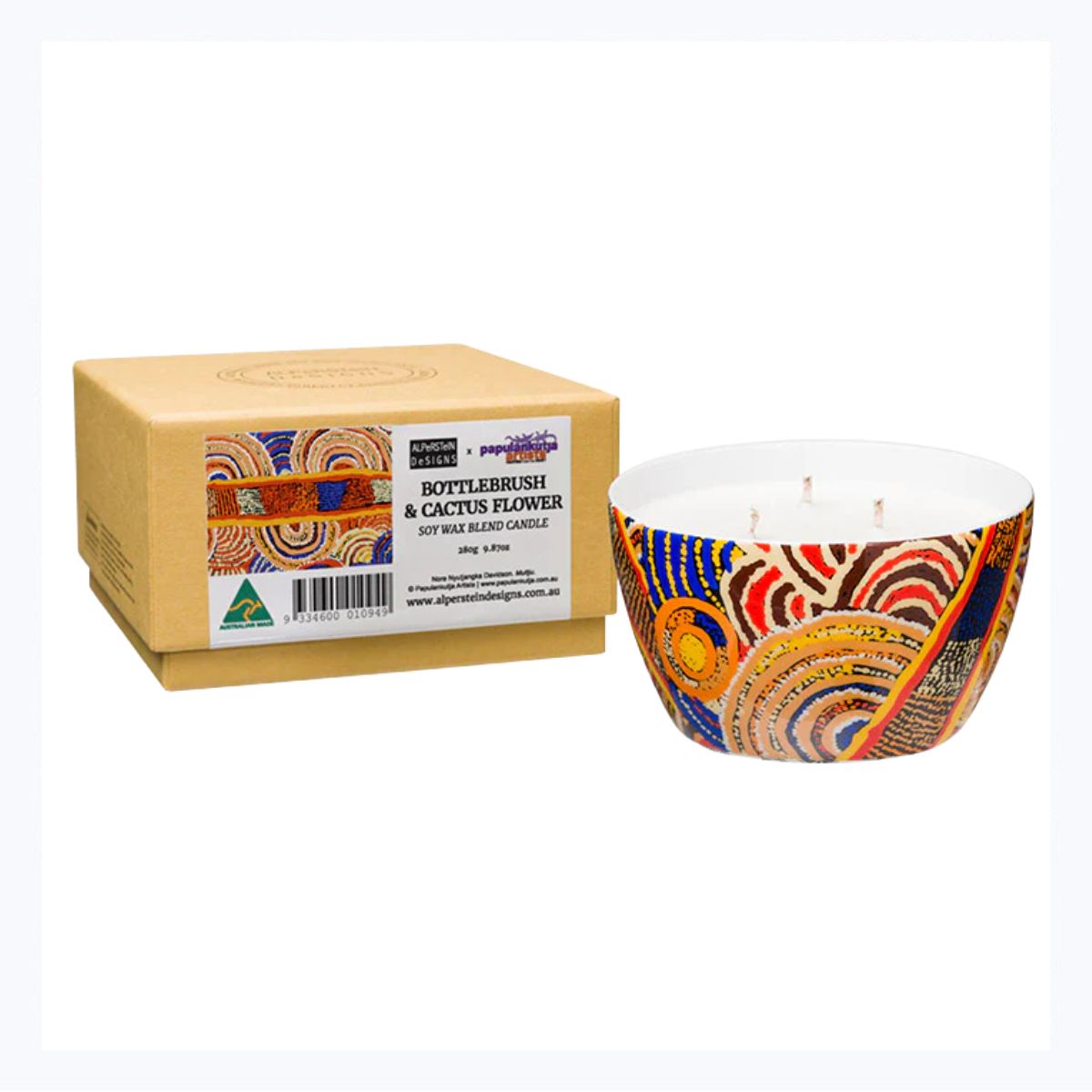 Aboriginal Candle - Bottlebrush - Nora Davidson