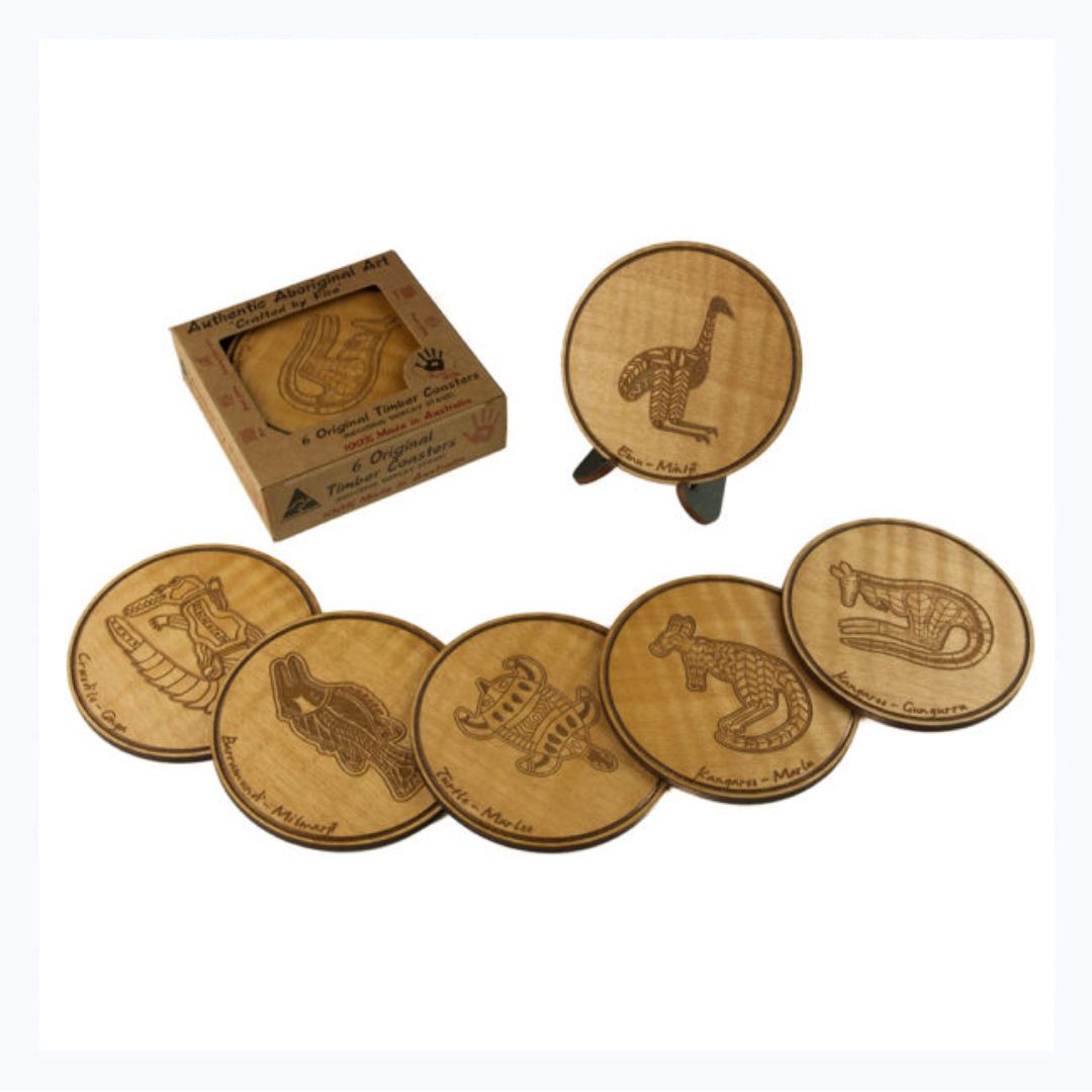 aboriginal coasters animals