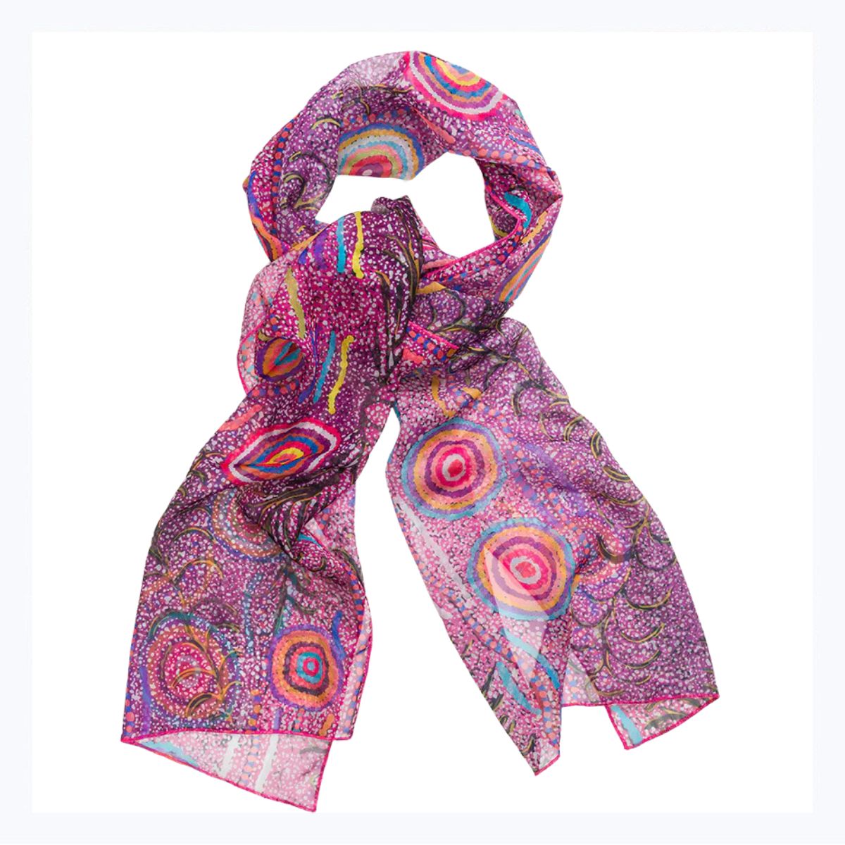 Aboriginal Scarf - Jeanie Ross (Sheer)