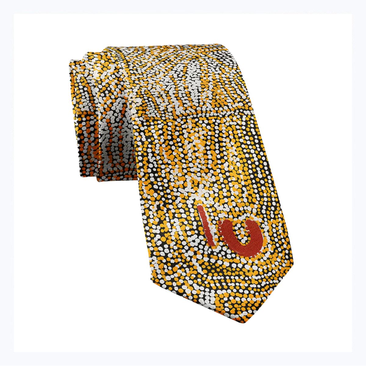 aboriginal silk tie elaine lane papulankutja artists