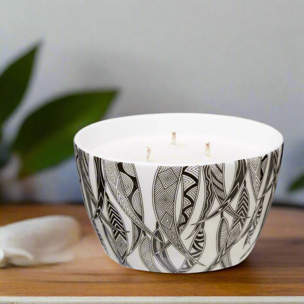 aboriginal-candle-dancing-wombat-black-white-mick-harding