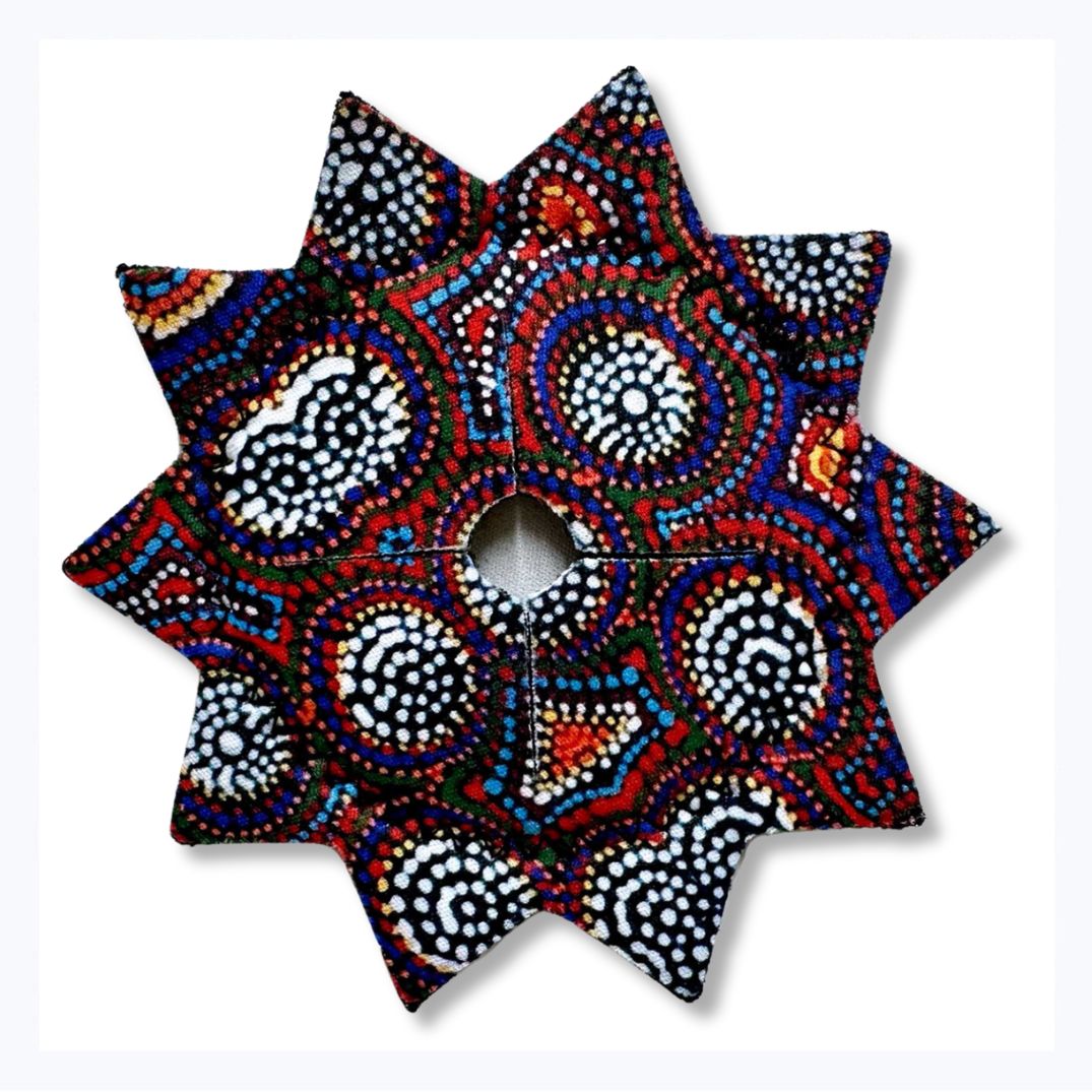 aboriginal wine coaster janie petyarre morgan star