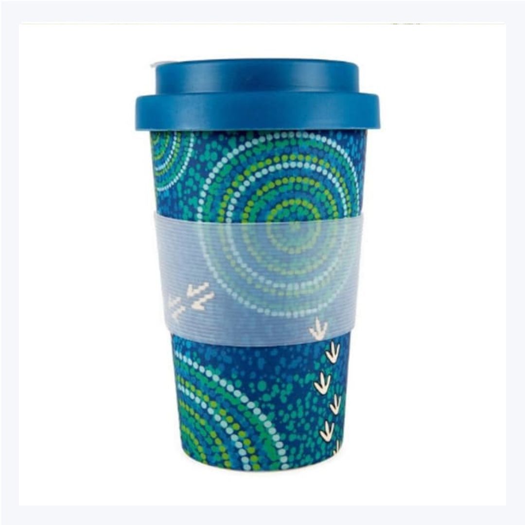 Coffee Cup Bamboo Aboriginal Design - Luther Cora