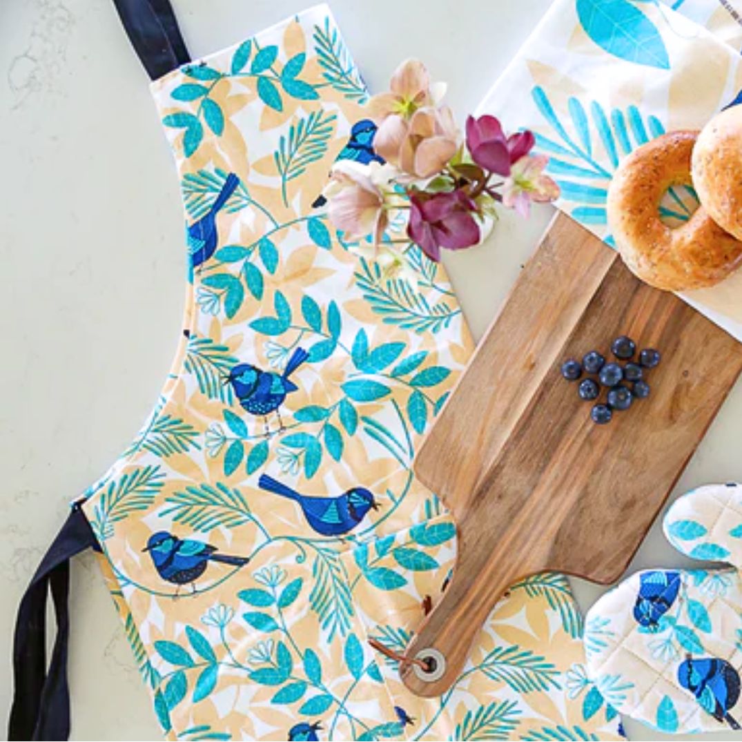 apron blue wren australian gift