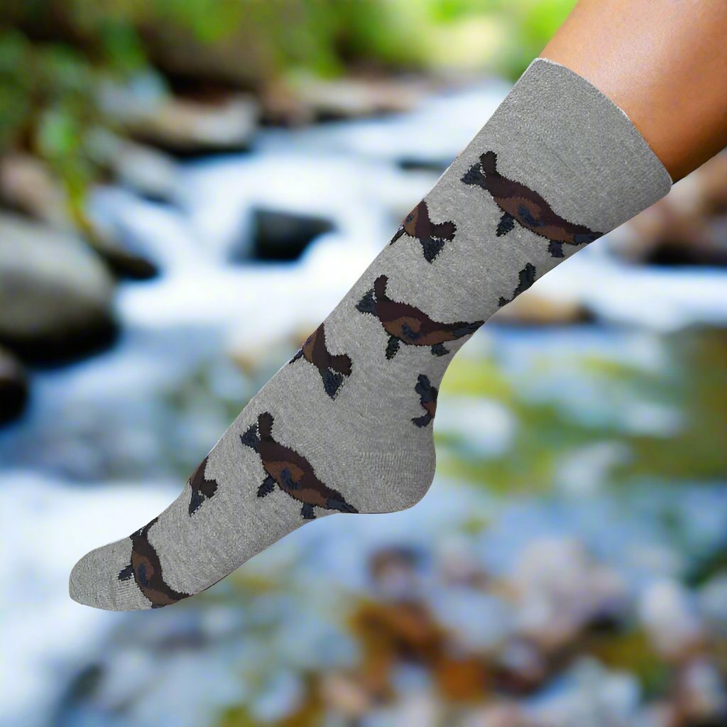 aussie socks platypus grey womens