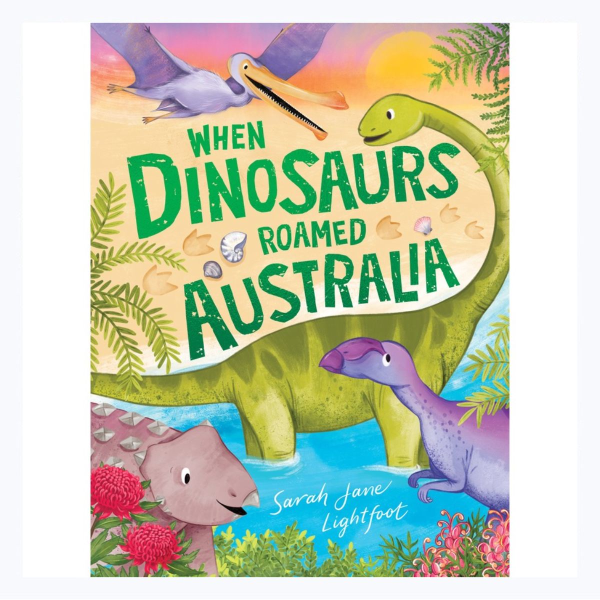 aussie childrens book when dinosaurs roamed australia