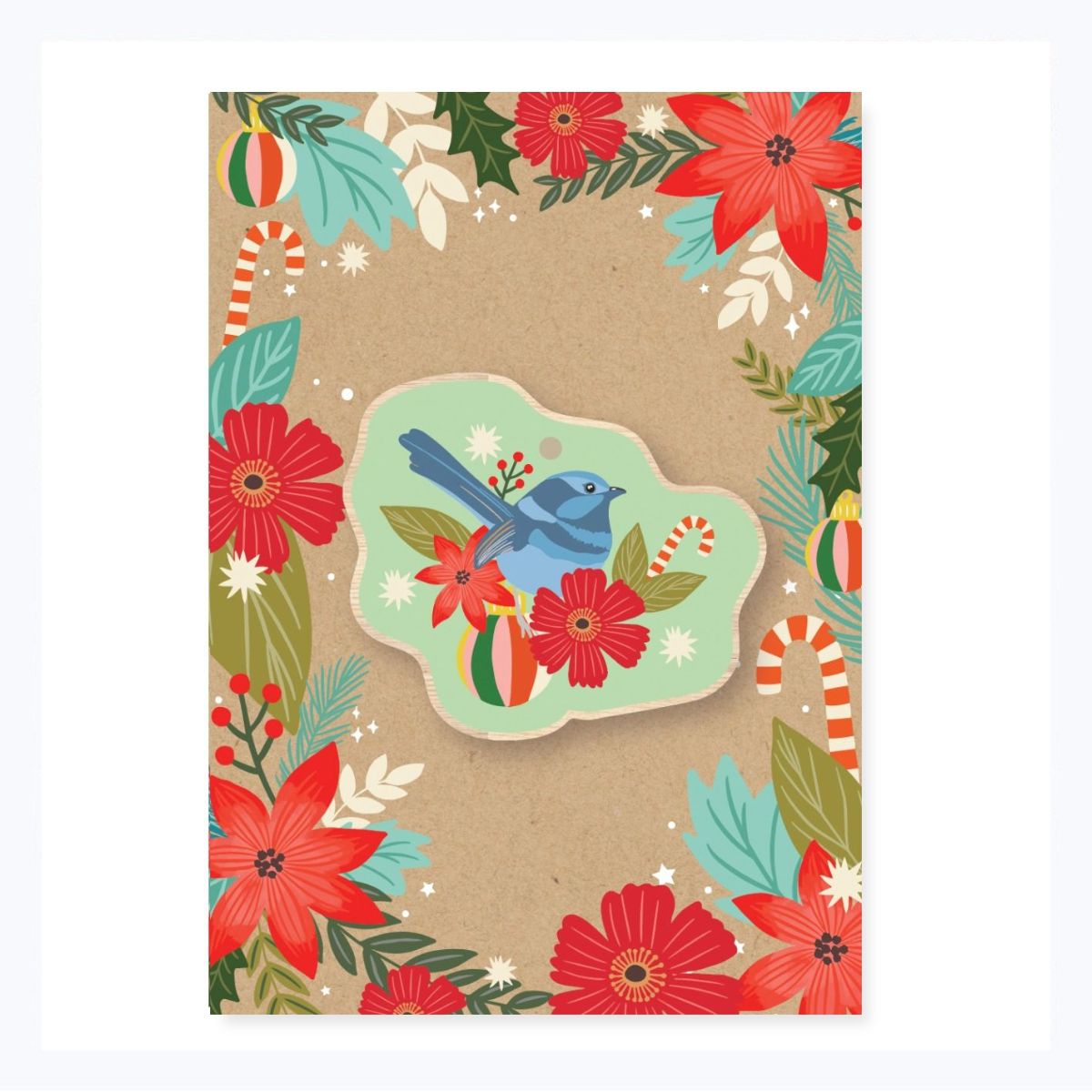 aussie-xmas-card-and-decoration-wren-wooden