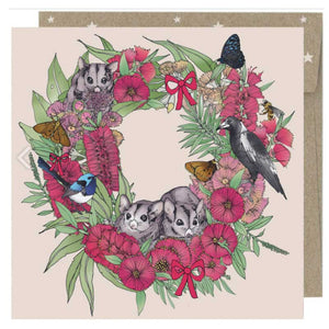 australian-christmas-card-flourishing-wreath