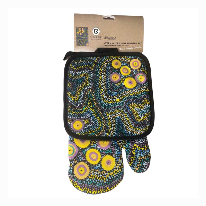 Aboriginal Oven mitt and Pot Holder - Seven Sisters Dreaming