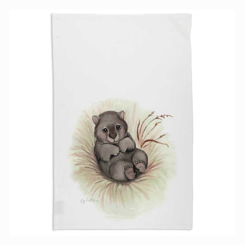Tea Towel Walter Wombat