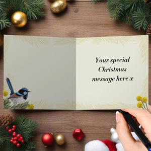 aussie christmas card fairy wren