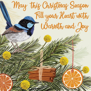 aussie christmas card fairy wren